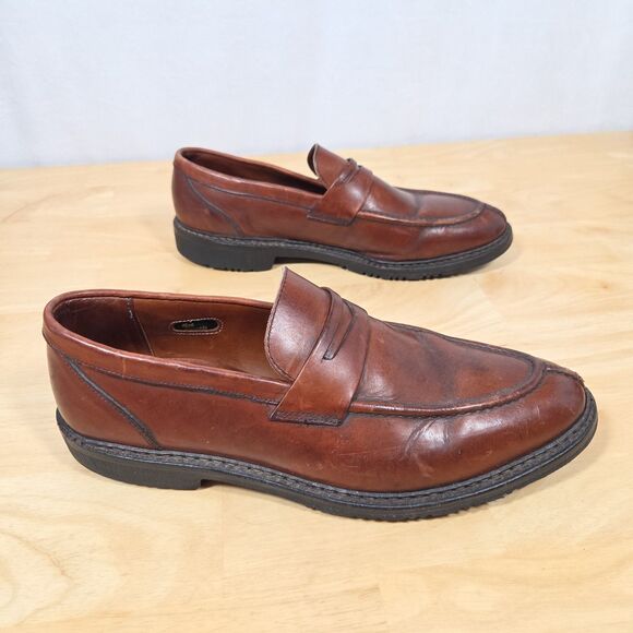 Allen Edmonds Winnetka Men\'s Sz 11.5 D Brown Oxford Leather Shoes Slip On Solid main image 10